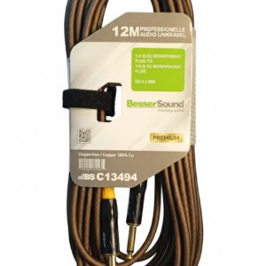 CABLE 1/4 A 1/4 MACHOS 12M BESSER SOUND